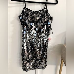 NWT Crystal Sky Sequin party dress, Sz M